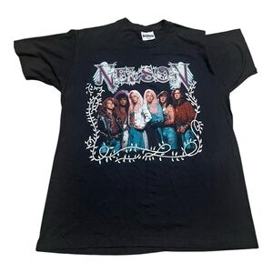 Vintage Hanes Nelson Rock Band 1990 Concert Tour T Shirt Size L  Made In USA 90s